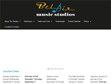 Tablet Screenshot of belairmusicstudios.com